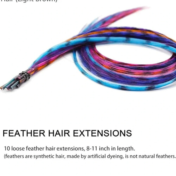 Hair Feather Extension Kit - Includes Feathers, Tools, and Accessories main image 11